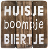 Tekstbord "Huisje-Boompje-Biertje"